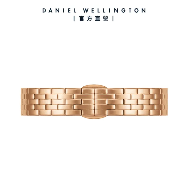 【Daniel Wellington】DW 手錶 Petite Melrose Lumine 28mm 星辰貝母盤珠寶式錶鏈-粉錶盤(DW00100617)
