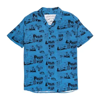 【POLER STUFF】ALOHA SHIRT 夏威夷衫 / 柔軟涼感嫘縈襯衫(印花藍)