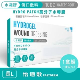 【EASTDERM 怡適敷】水凝膠傷口敷料-5片入黏貼範圍210mm x 60mm(1盒入-L長)