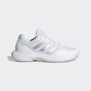 【adidas 愛迪達】GAMECOURT 2.0 網球鞋 運動鞋 女(HQ8476)