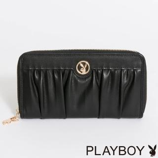 【PLAYBOY】ㄇ拉長夾 Clouds系列(黑色)