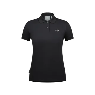 【Mammut 長毛象官方直營】Matrix Polo Shirt AF W 日系輕量快乾Polo衫 黑PRT1 女款 #1017-00412