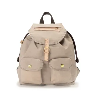 【satana】Soldier 小休閒束口後背包(奶茶色)