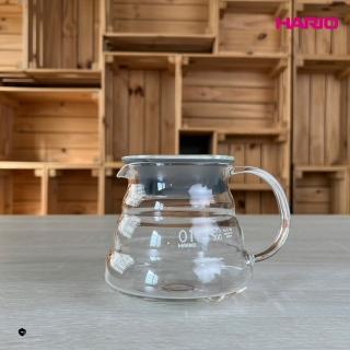 【HARIO】V60雲朵36咖啡 01 玻璃分享壺-透明 360ml(分享壺 咖啡壺 玻璃壺 雲朵壺)