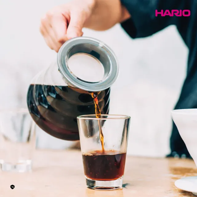 【HARIO】V60雲朵36咖啡 01 玻璃分享壺-透明 360ml(分享壺 咖啡壺 玻璃壺 雲朵壺)
