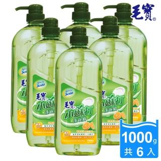 【毛寶】小蘇打洗碗精-甜橙茶氛(1000gX6入)