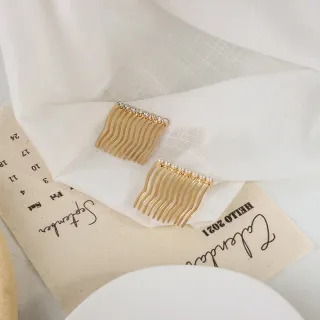【00:00】美鑽髮插 珍珠髮插/韓國設計氣質優雅美鑽珍珠髮插 髮梳 碎髮夾(4款任選)