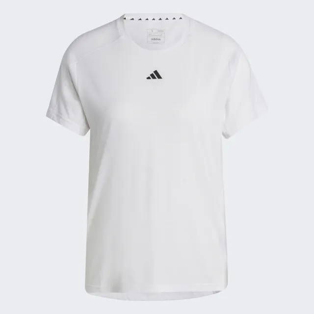 【adidas 愛迪達】Tr-es Crew T 女 短袖上衣 訓練 運動 健身 輕量 吸濕排汗 透氣 舒適 白(HR7796)