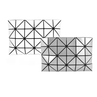 【ISSEY MIYAKE 三宅一生】三宅一生 BAOBAO 亮面透光4x6手拿化妝包(多色選)