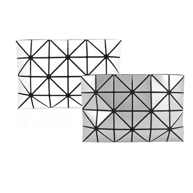 【ISSEY MIYAKE 三宅一生】三宅一生 BAOBAO 亮面透光4x6手拿化妝包(多色選)
