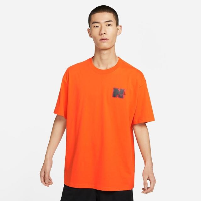 【NIKE 耐吉】上衣 男款 短袖上衣 運動 AS M NK TEE M90 PRM PACK 橘 DZ2684-819