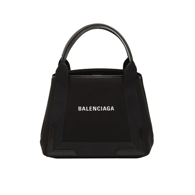【Balenciaga 巴黎世家】BALENCIAGA NAVY XS 帆布 托特包 手提包 子母包(3903462HH3N1000/9260)
