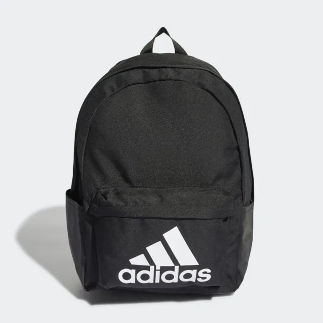 【adidas 愛迪達】後背包 運動包 書包 旅行包 登山包 CLSC BOS BP 黑 HG0349