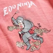 【EDWIN】江戶勝 女裝 忍者系列 伊賀忍者印花短袖T恤(珊瑚紅)