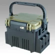【明邦】MEIHO VS-7080N 黑/綠色釣魚工具箱(#船釣置物箱 #工具箱 #釣魚工具箱 #耐重物 #耐衝擊)
