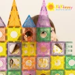 【kikimmy】豪華超值升級彩色透光益智磁力片積木(192pcs 高階軌道版)