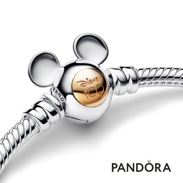 【Pandora官方直營】Disney 100週年紀念套組-手鏈+幸運兔串飾