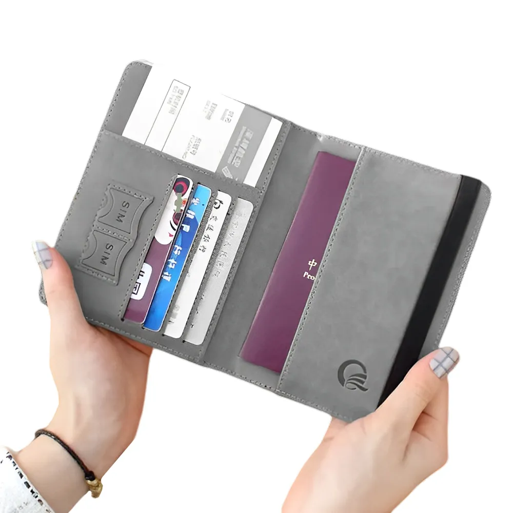 旅行便攜皮革綁帶護照套(RFID防盜護照套出國證件包皮夾卡夾包機票夾護照收- momo購物網- 好評推薦-2026年1月