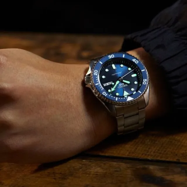 【SEIKO 精工】5 sports 運動潮流機械腕錶 SK038  -42.5mm/ 藍面(4R36-07G0B/SRPD51K1)
