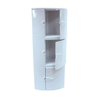 【生活King】單層角落置物箱/置物架/收納箱/收納盒(白色)