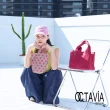 【OCTAVIA 8】OCTAVIA8 - 在一起  帆布大包小包配組合 - 紅配小粉點