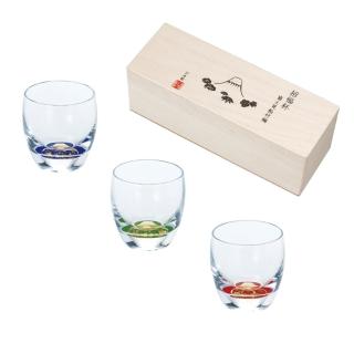 【TOYO SASAKI】東洋佐佐木 日本製富士見松竹梅酒杯100ml(3入組)
