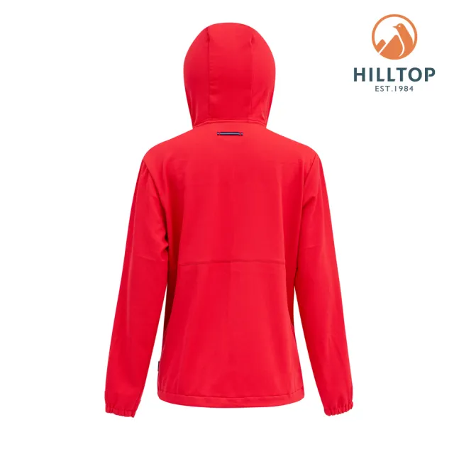 【Hilltop 山頂鳥】超輕量三倍快乾冷黑外套 女款 紅｜PS02XFF5ECH0
