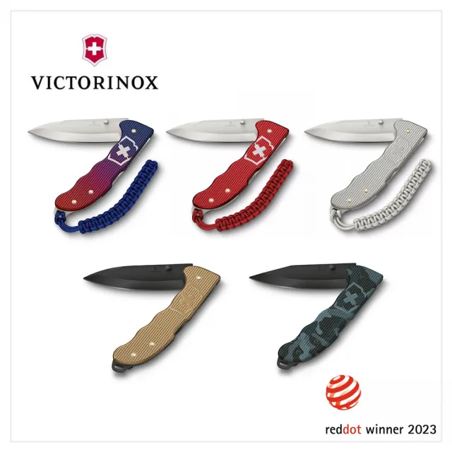 【VICTORINOX 瑞士維氏】Evoke Alox 折疊式獵刀 136mm/4用(0.9415.D221/0.9415.DS249/0.9425.DS222)