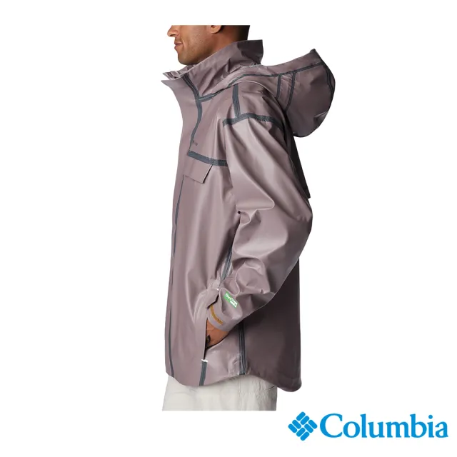 【Columbia 哥倫比亞 官方旗艦】男款-Coral Ridge™OutDry零滲透防水外套-藕紫色(UWE16130OU / 2023春夏)