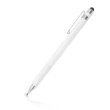 【DW 達微科技】DP43雪白款 雙頭筆夾款圓盤電容精細觸控筆(附透明筆盒)