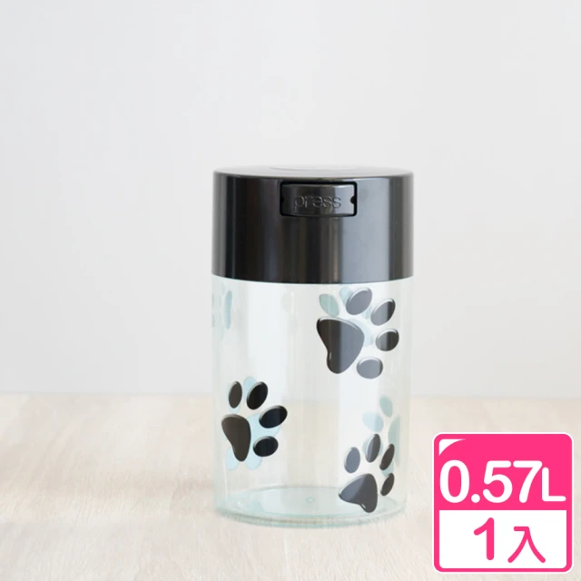 【真心良品】寵物食品密鮮罐0.57L-1入(飼料罐 零食密封罐 貓狗糧 太配樂)