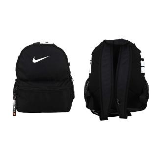 【NIKE 耐吉】JUST DO IT 小型後揹包-兒童包 雙肩包 旅行包 黑白(DR6091-010)