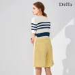 【Diffa】黃色棉麻短褲-女