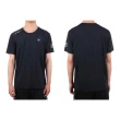 【FIRESTAR】男彈性圓領短袖T恤-慢跑 路跑 涼感 運動 上衣 反光 黑條紋藍(D3230-98)
