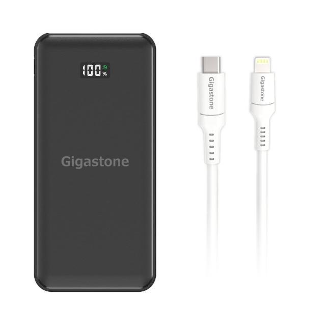 【Gigastone 立達國際】PD3.0 10000mAh Type-C雙向快充行動電源 Type-c to Lightning 30W充電傳輸線