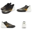 【adidas 愛迪達】籃球鞋 D.O.N. Issue 4 黑 金 白 男鞋 米契爾 Mitchell 愛迪達(HR0720)