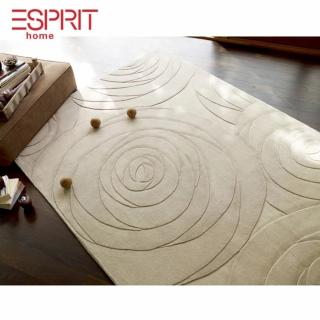 【Fuwaly】德國Esprit home 米色月玫地毯-170x240cm ESP3109-01(玫瑰 簡約 柔軟)