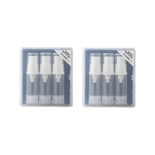 【ROYALLIN 蘿林嚴選】旅行真空透明分裝瓶 5ml 6入 送收納盒(乳液瓶 壓泵透明真空分裝瓶 旅行套組)