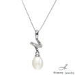 【幸福珠寶】天然珍珠項鍊 母親節活動 贈耳環(天然珍珠 人魚之淚)