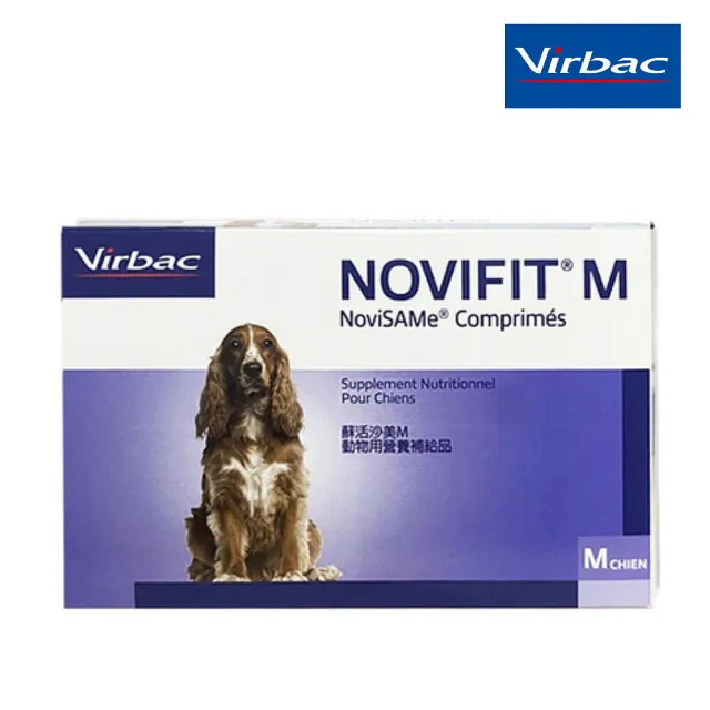 【Virbac 維克】Virbac-NOVIFIT 蘇活沙美肝腦錠M 30錠(寵物保健)