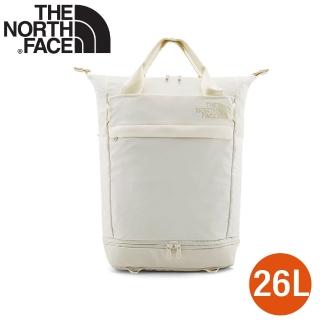 【The North Face】26L 多功能收納休閒後揹包《米白》52T5/休閒揹包/電腦包/登山包(悠遊山水)