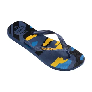 【havaianas 哈瓦仕】拖鞋 男鞋 夾腳拖 Top Camu 藍 4141398-0089M(哈瓦士)