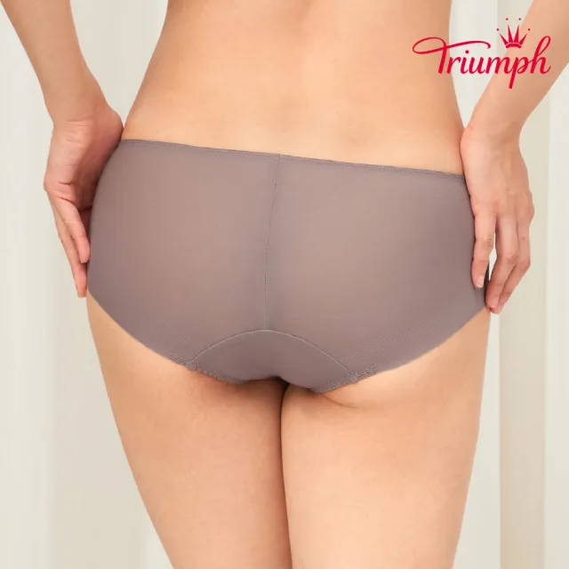 【Triumph 黛安芬】風格自在系列 涼感無痕中腰平口內褲 M-EEL(咖啡棕)