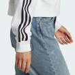 【adidas 愛迪達】Sweatshirt 女 長袖上衣 運動 經典 休閒 復古 短版 時尚 穿搭 白黑(IB7398)