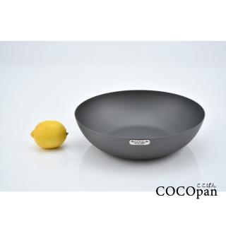 【極SONS COCOpan】極簡無柄抗鏽鐵製炒鍋24cm-IH爐可用鍋(無柄鐵鍋)