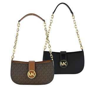 【Michael Kors】CARMEN 金字LOGO釦式肩背包(小/多色選)