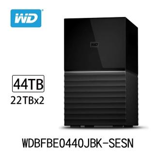 【WD 威騰】My Book Duo 44TB 22TB x2 USB3.2 3.5吋 外接硬碟(WDBFBE0440JBK-SESN)