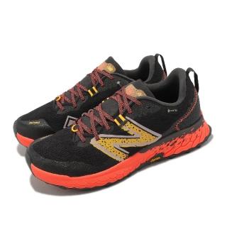 【NEW BALANCE】越野跑鞋 Hierro V7 GTX 2E 男鞋 寬楦 黑 橘 防水 全地形 NB 戶外(MTHIERX7-2E)