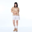 【JEEP】女裝 野營圖騰印花短袖T恤(淺卡其)