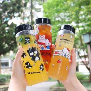 【SANRIO 三麗鷗】TRITAN透明輕漾隨身水瓶 600ml-共三款(台灣製 SGS 檢測認證)